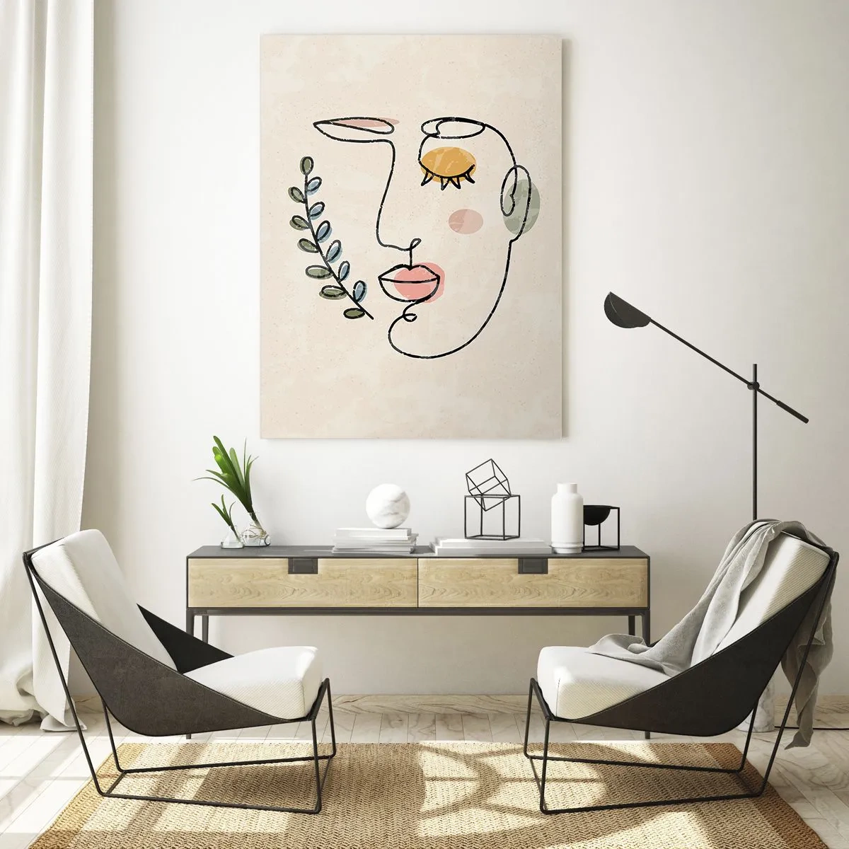Glastavla - Bild på glas - Återfunnet lugn - 50x70 cm