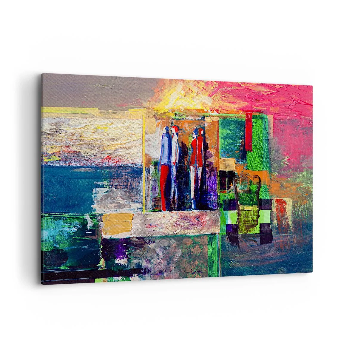 Canvastavla - Bild på duk - Relationer och emotioner - 120x80 cm