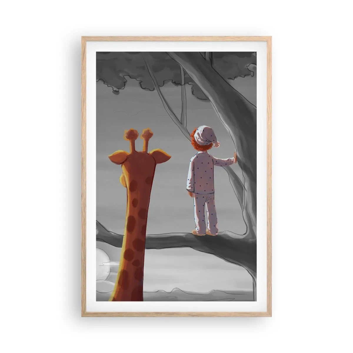 Affisch i ram av ljusek - Det händer på riktigt - 61x91 cm