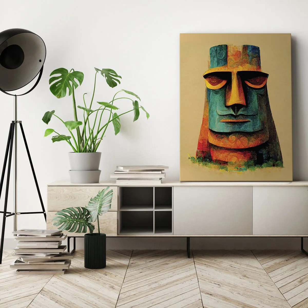 Canvastavla - Bild på duk - Statylik, men ändå sympatisk - 50x70 cm