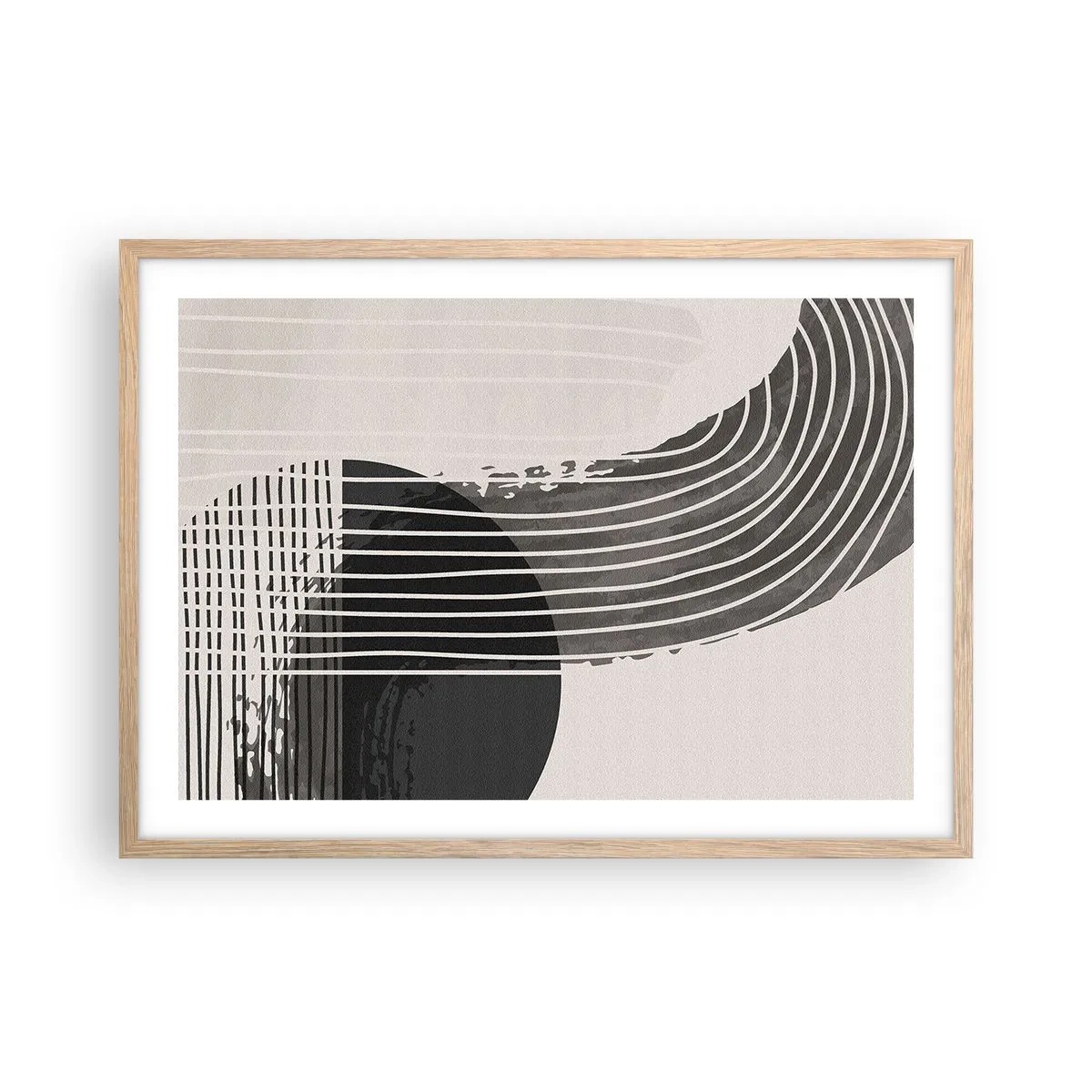 Affisch i ram av ljusek - Dit och tillbaka - 70x50 cm