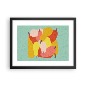 Affisch i svart ram - Smaka på sommarsolen - 40x30 cm