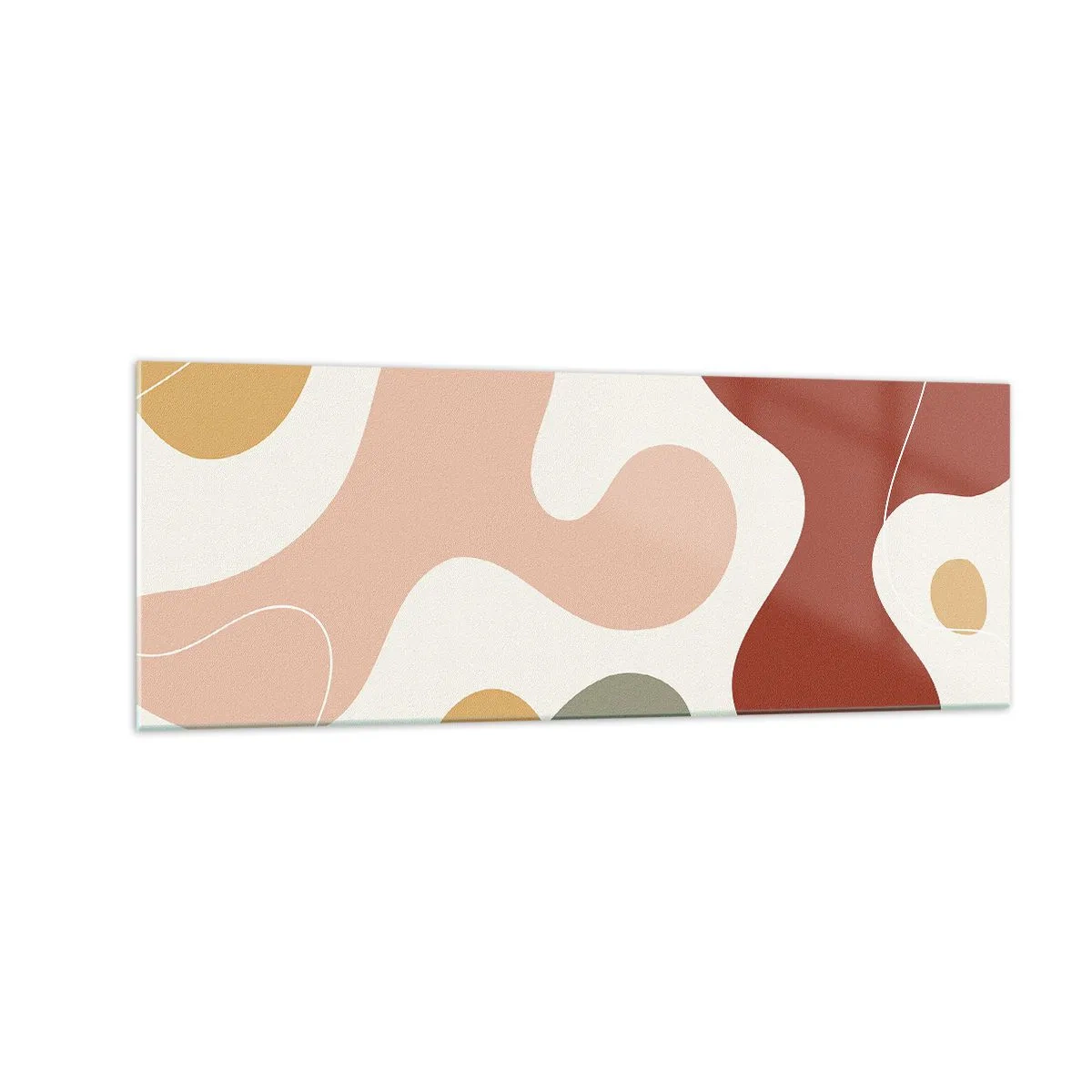 Glastavla - Bild på glas - Ornamental zig-zack? - 140x50 cm