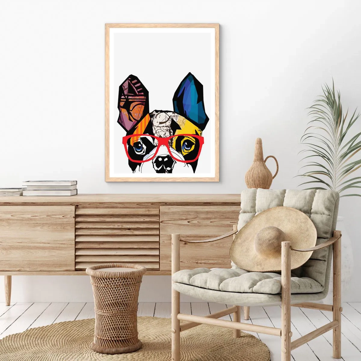 Affisch i ram av ljusek - Intellektuell - 30x40 cm