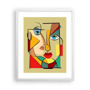 Affisch i vit ram - Ett matchande par - 40x50 cm