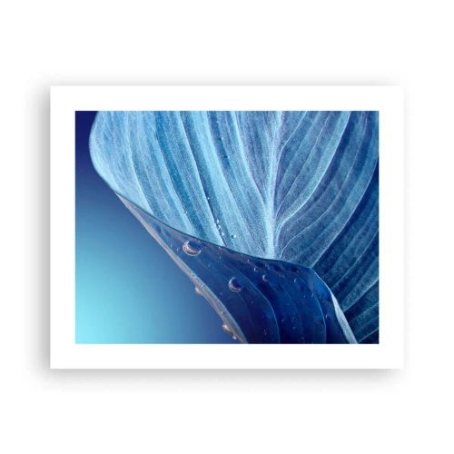 Affisch - Dolda droppar av blått - 50x40 cm