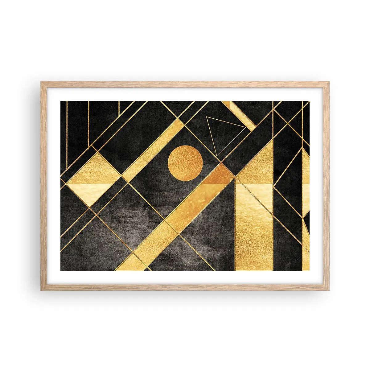 Affisch i ram av ljusek - Öknens sol - 70x50 cm