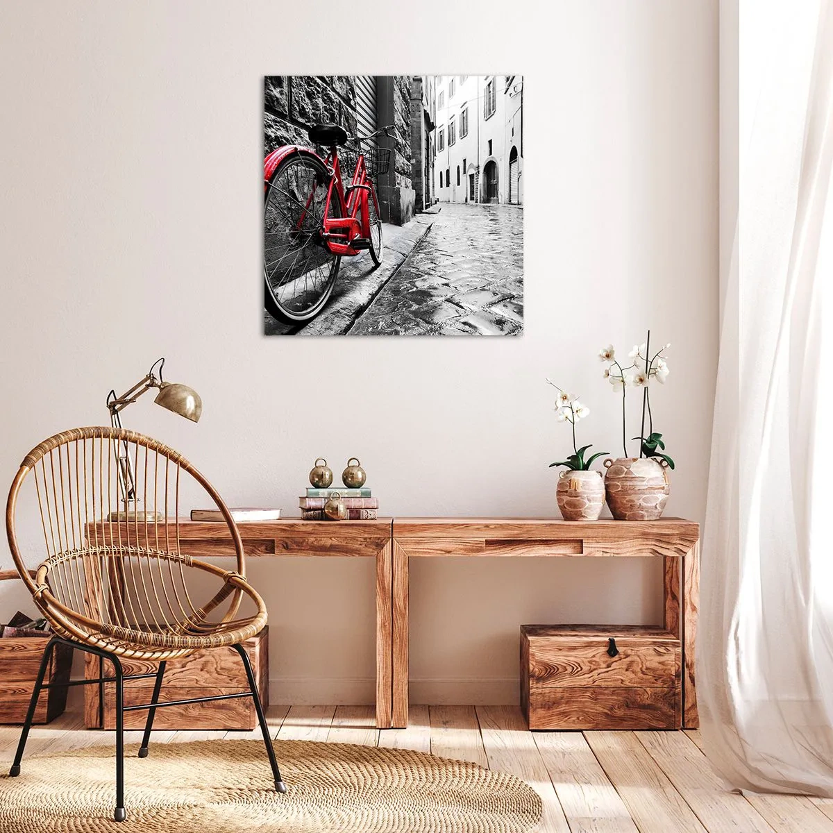 Canvastavla - Bild på duk - Den riktiga skönheten åldras inte - 30x30 cm