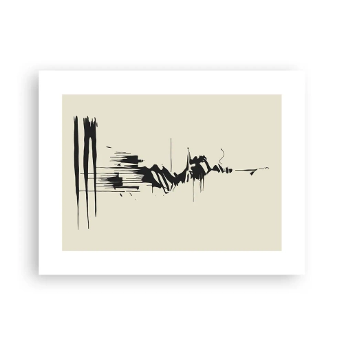 Affisch - Skyndsam abstraktion - 40x30 cm