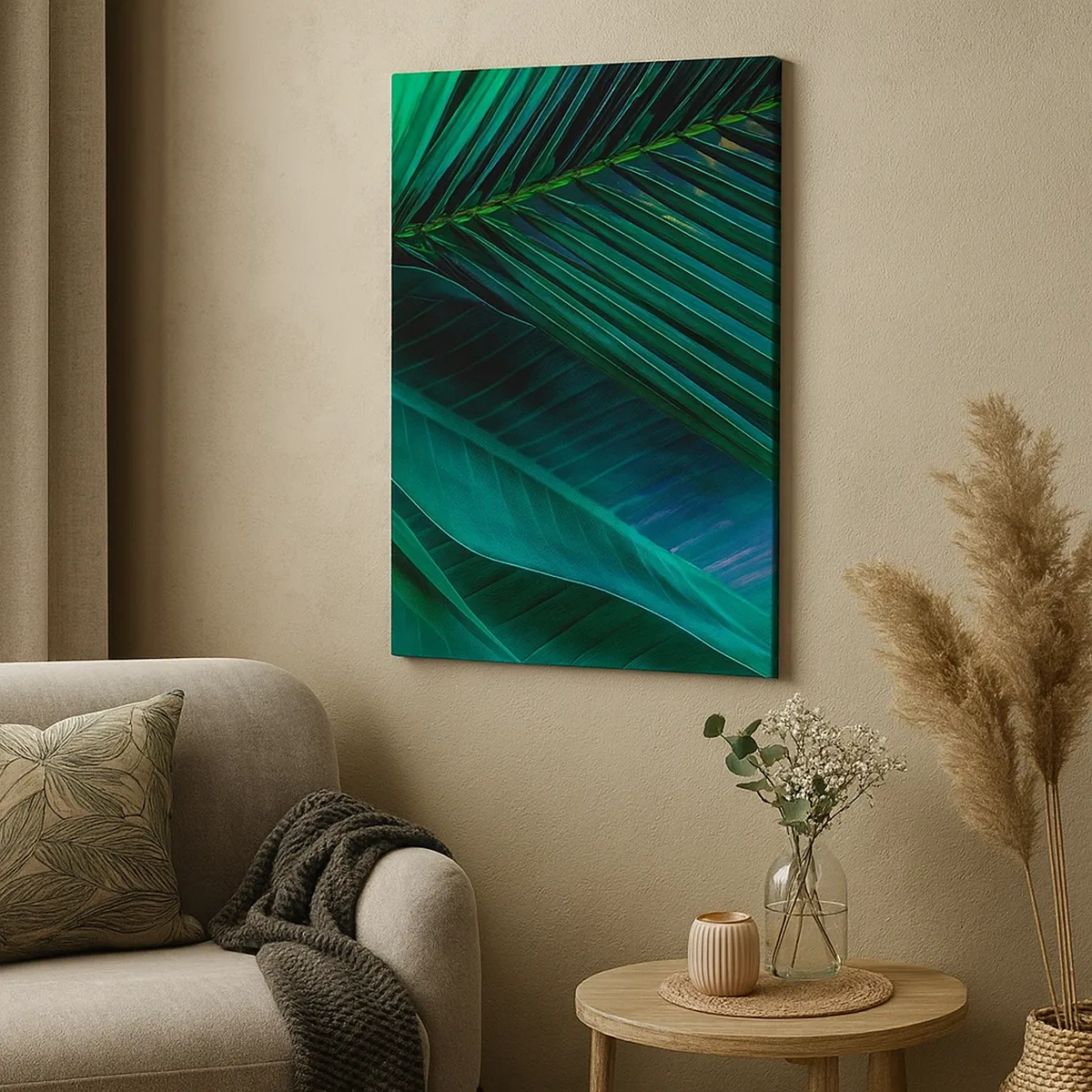 Canvastavla - Bild på duk - Grönskans anatomi - 50x70 cm