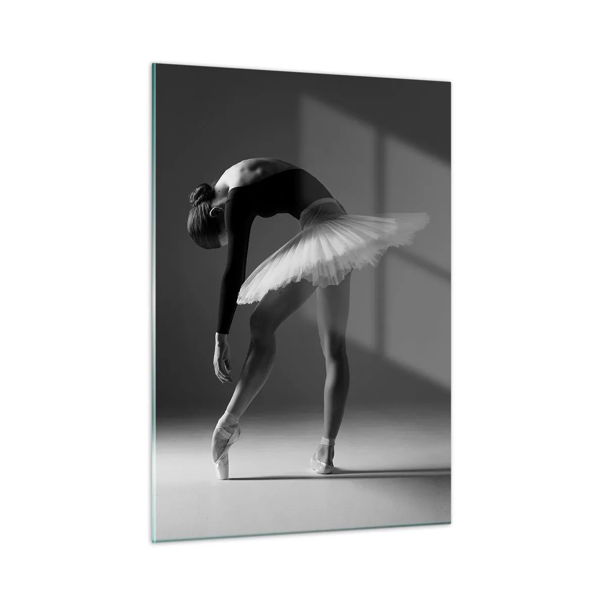 Glastavla - Bild på glas - Bella ballerina - 50x70 cm