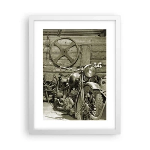 Affisch i vit ram - I onkel Lasses skjul - 30x40 cm