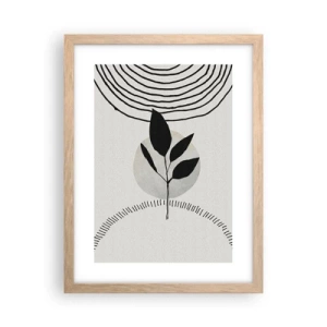 Affisch i ram av ljusek - Komposition: naturens ritualer - 30x40 cm
