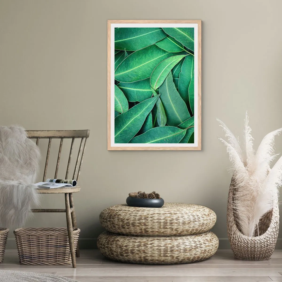 Affisch i ram av ljusek - Saftiga och fräscha - 40x50 cm