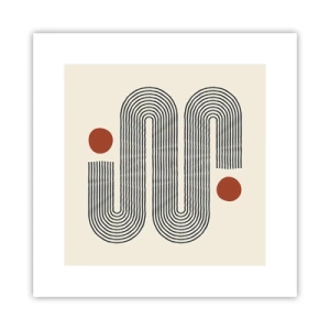 Affisch - från början till slutet - 30x30 cm