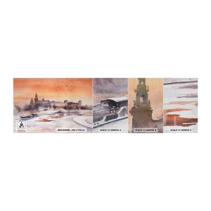 Provbit av fototapet Premium Canvas - Kunglig solnedgång - Landskap, Landskap, Klassisk - 100x30 cm