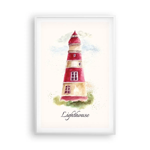 Affisch i vit ram - Det är alltid något väder - 61x91 cm