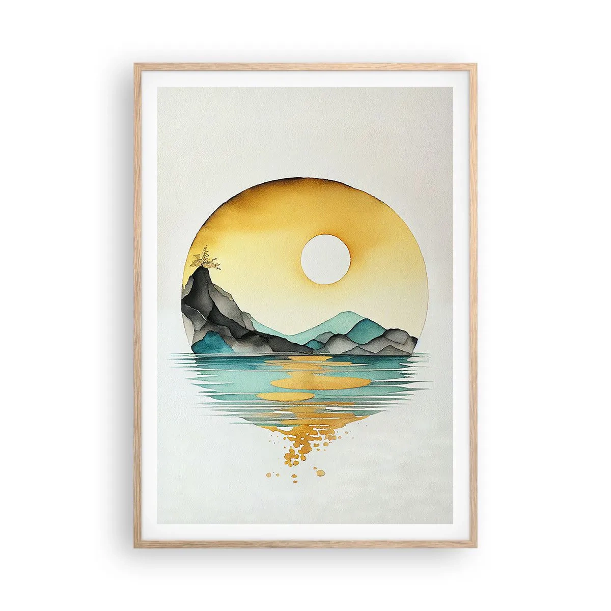 Affisch i ram av ljusek - I en cirkel av skönhet - 70x100 cm