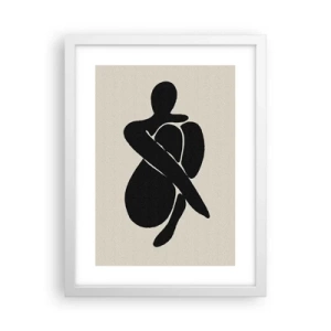 Affisch i vit ram - I min egen famn - 30x40 cm