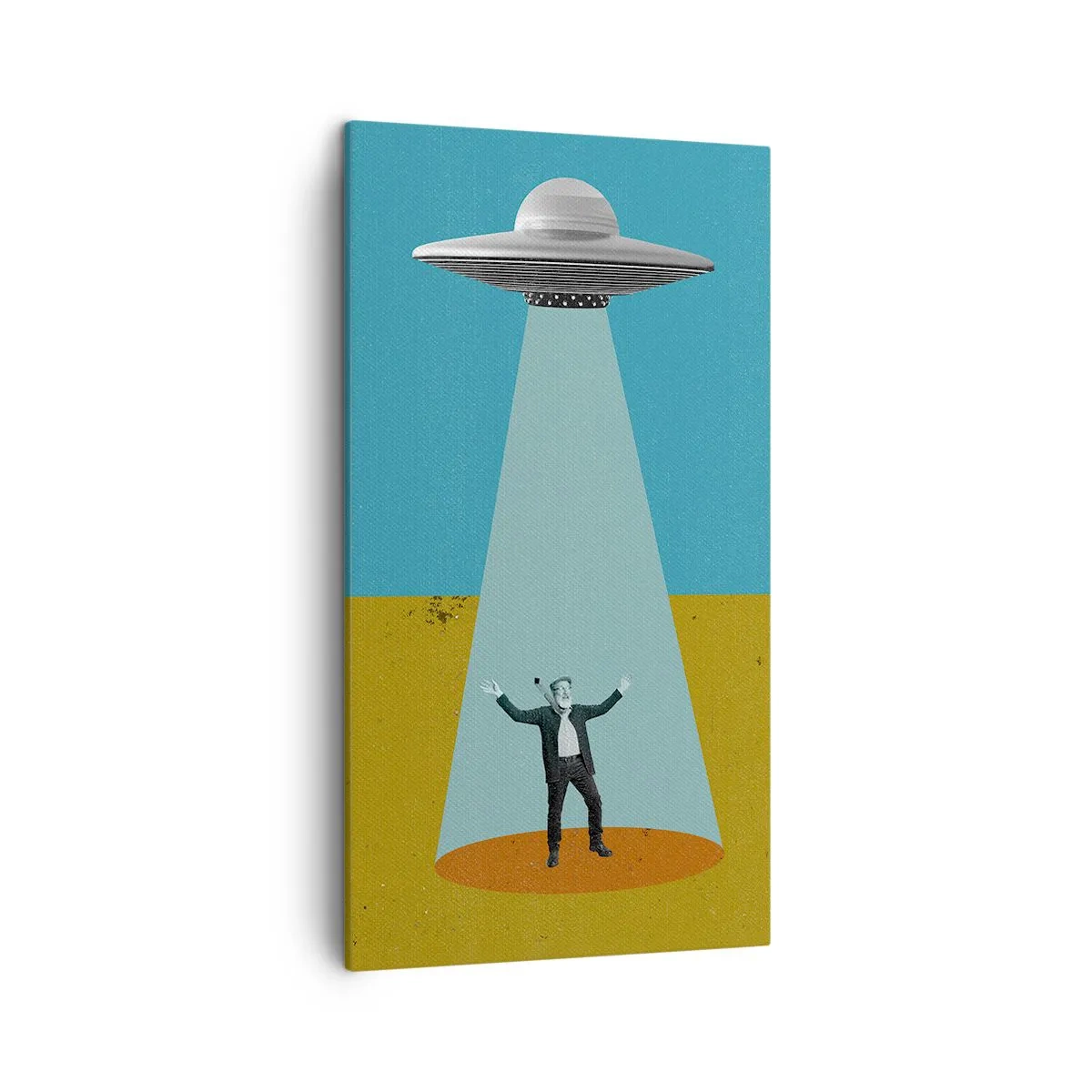 Canvastavla - Bild på duk - Ett nära möte - 45x80 cm