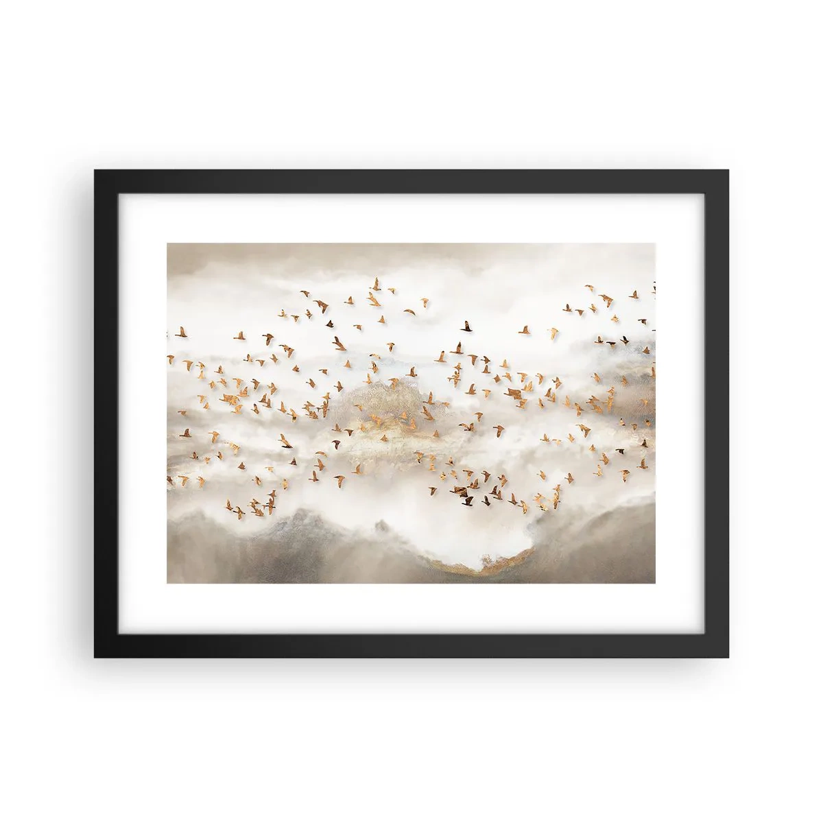 Affisch i svart ram - Det är dags... - 40x30 cm