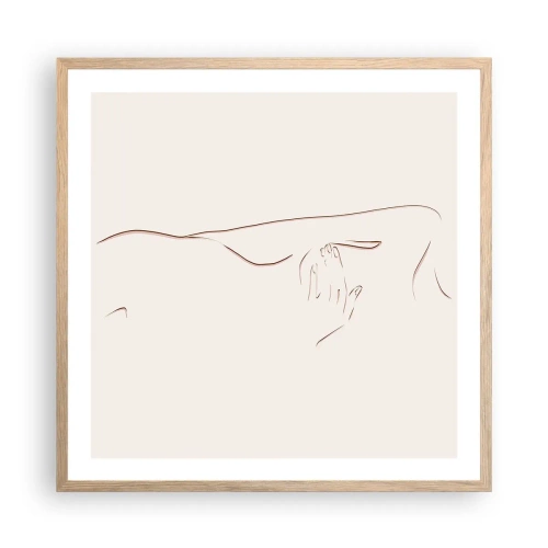 Affisch i ram av ljusek - Begärans form - 60x60 cm