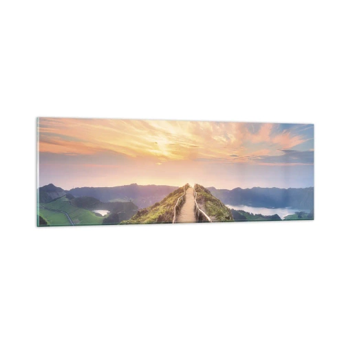 Glastavla - Bild på glas - Nära himlen - 90x30 cm