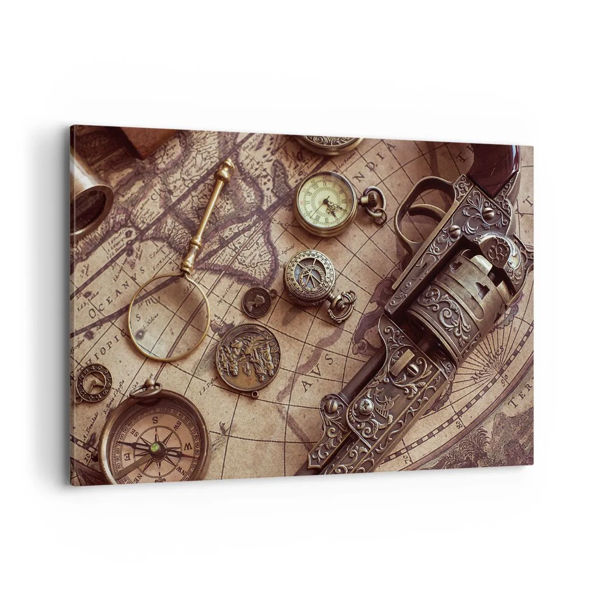 Canvastavla - Bild på duk - Äventyret kallar - 120x80 cm