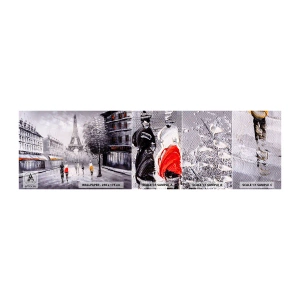 Fototapet Prov Standard Eco - Promenad i Paris - Stad, Paris, Eiffeltornet - 100x30 cm