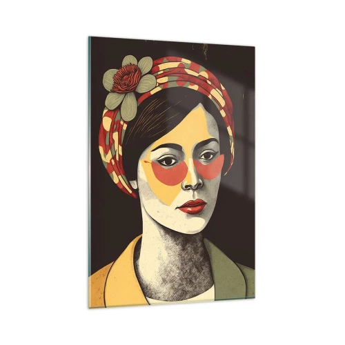 Glastavla - Bild på glas - Koralldam - 80x120 cm