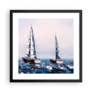 Affisch i svart ram - Vindens broderskap - 40x40 cm