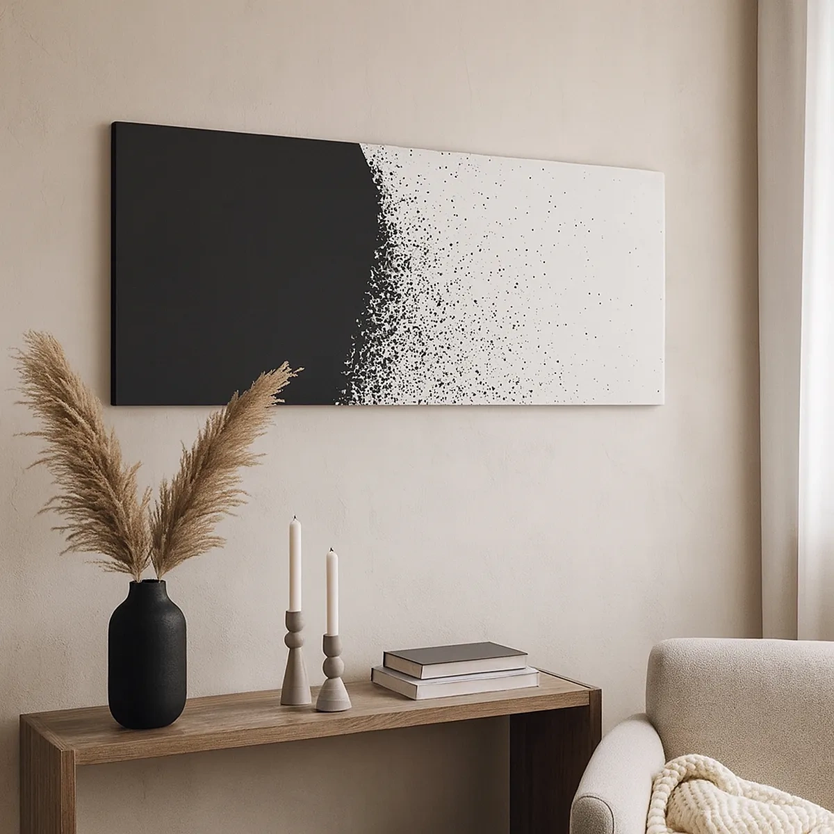 Canvastavla - Bild på duk - Partiklarnas rörelse - 30x30 cm