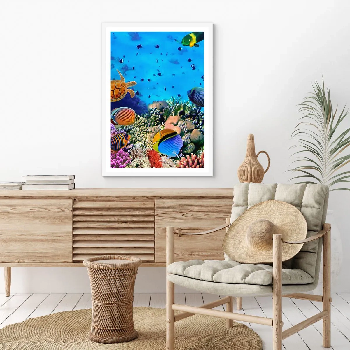 Affisch i vit ram - Vad vet vi om livet... - 50x70 cm