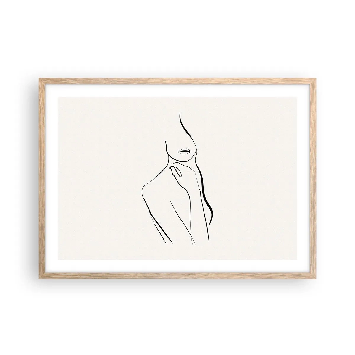 Affisch i ram av ljusek - Melankolins våg - 70x50 cm