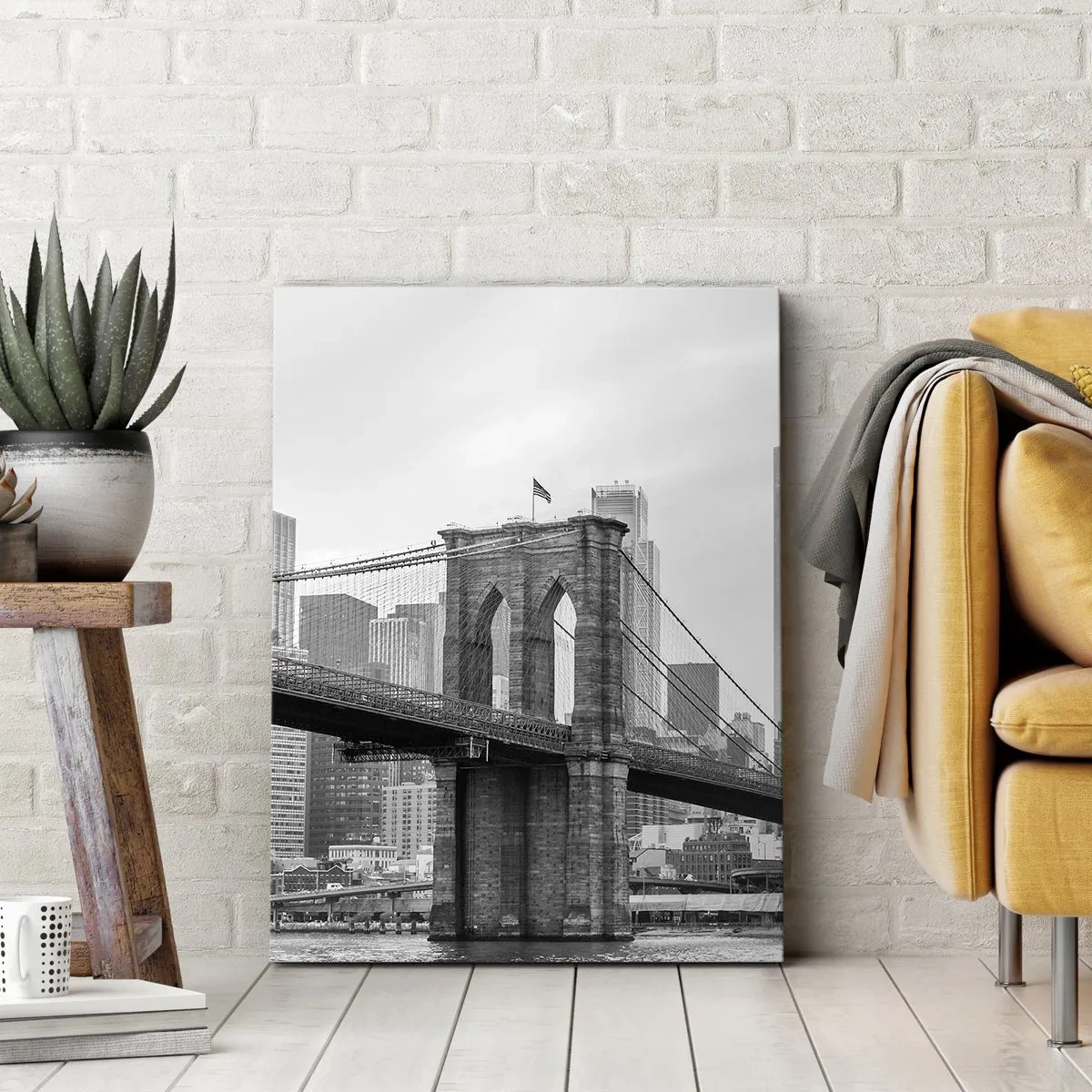 Canvastavla - Bild på duk - New York stämning - 50x70 cm