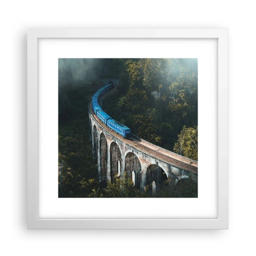 Affisch i vit ram - Attraktion till naturen - 30x30 cm