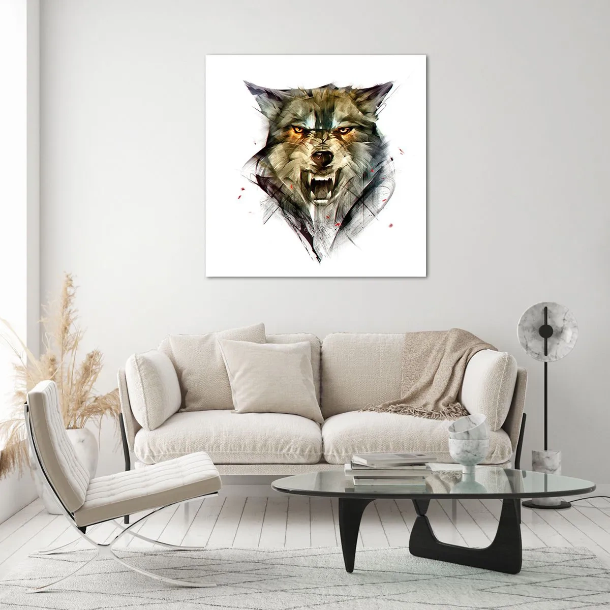 Glastavla - Bild på glas - Stå stilla! - 40x40 cm