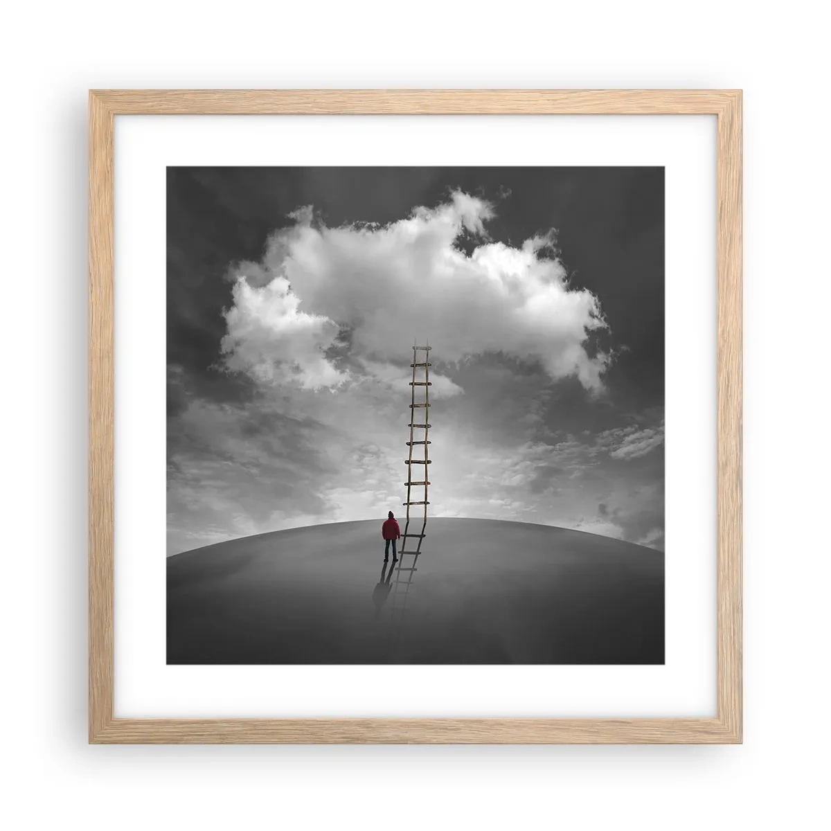 Affisch i ram av ljusek - Allt är möjligt - 40x40 cm