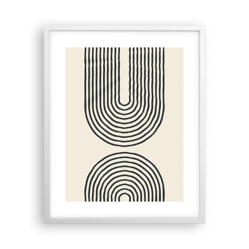 Affisch i vit ram - Om en stund... - 40x50 cm