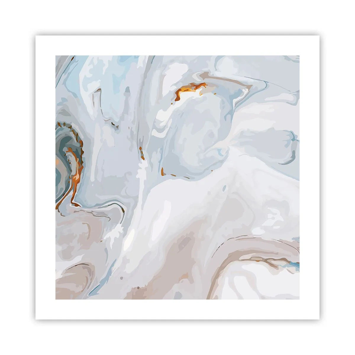 Affisch - Utbuktande vithet - 50x50 cm