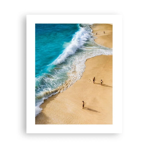 Affisch - Och sedan solen, stranden... - 40x50 cm