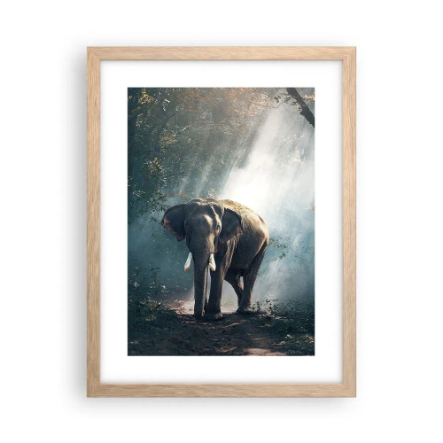 Affisch i ram av ljusek - Lugn promenad - 30x40 cm