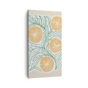 Canvastavla - Bild på duk - Etniskt med en touch av abstraktion - 55x100 cm