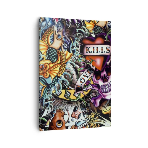 Canvastavla - Bild på duk - Tatuerarens dröm - 50x70 cm