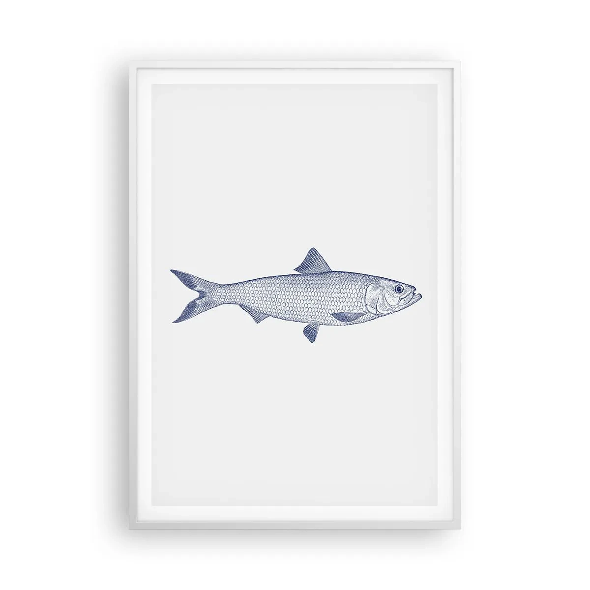 Affisch i vit ram - Hälsningar från de nordliga haven - 70x100 cm