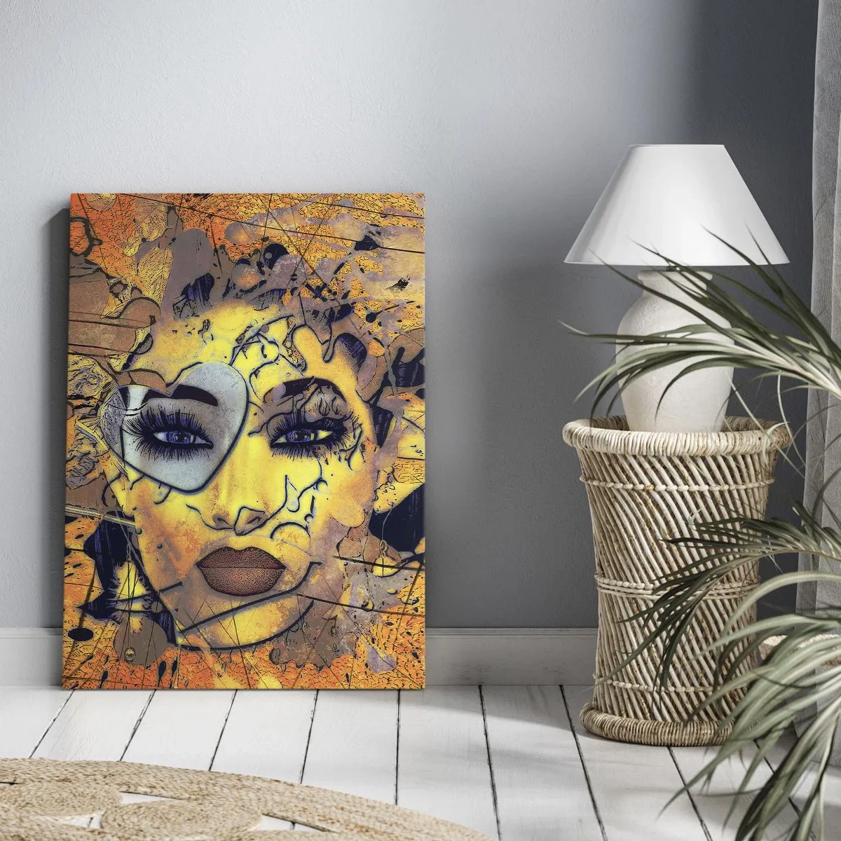 Canvastavla - Bild på duk - Solig skönhet - 70x100 cm