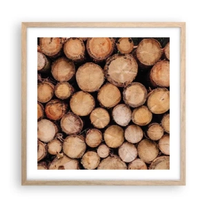 Affisch i ram av ljusek - Ny början - 50x50 cm