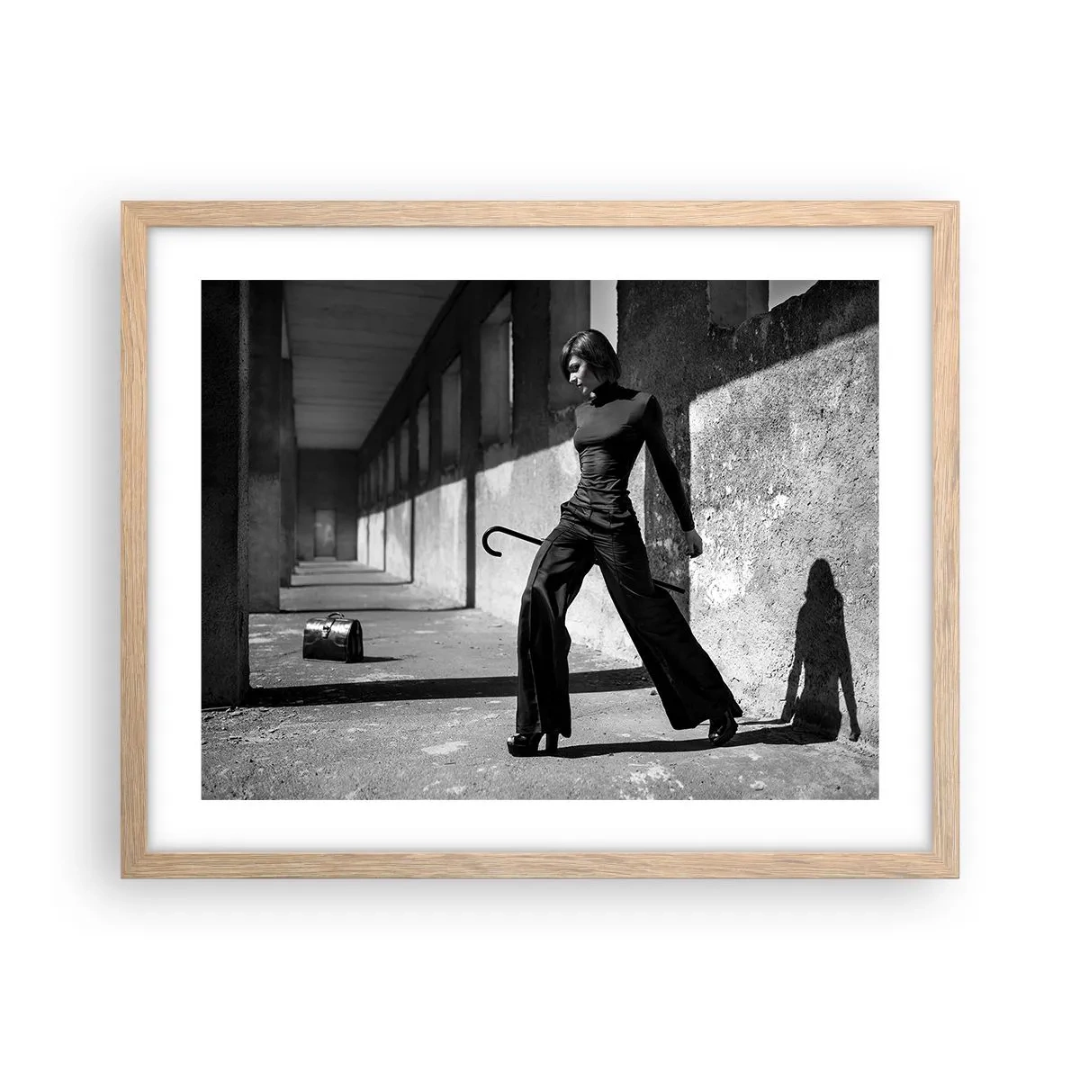 Affisch i ram av ljusek -  Stadselegans - 50x40 cm