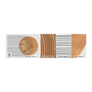 Fototapet Prov Standard Eco - En solig komposition - Boho, Sol, Minimalism - 100x30 cm
