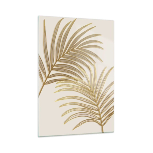 Glastavla - Bild på glas - Guldpalmen - 50x70 cm